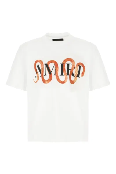 Amiri Ivory Cotton Oversize T-shirt