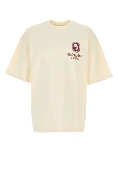Amiri Cotton Crew Neck Graphic Relaxed Tshirt In Neutral