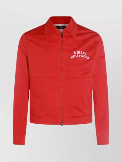 AMIRI JACKET POINTED COLLAR LONG SLEEVES