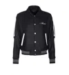 Amiri Twill Wool Bones Bomber Jacket With Patches