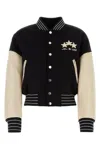 Amiri Stars Colour-block Bomber Jacket In Black
