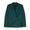 Amiri Db Wool Blazer In Green
