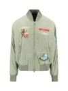 Amiri Embroidered Casual Jacket With Colorful Patches In Green
