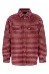 Amiri Red Embroidered Boucle Jacket In Multicolor