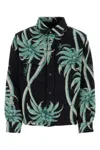 Amiri Twisted Palms Tapestry Overshirt In Printed