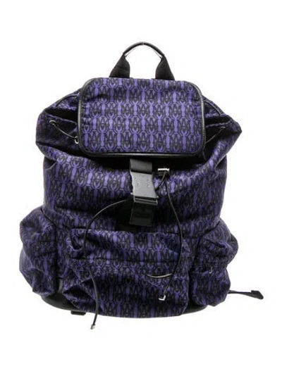 Pre-owned Amiri Jacquard Backpack In Blue