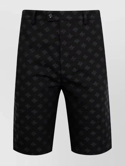 AMIRI JACQUARD FABRIC SHORTS WITH POCKETS AND BELT LOOPS