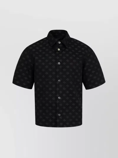 AMIRI JACQUARD PATTERN SHORT SLEEVE SHIRT