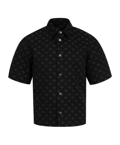 AMIRI AMIRI MA QUAD JACQUARD SHORT-SLEEVED SHIRT