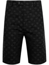 Amiri Wool Cotton Blend Shorts In Black