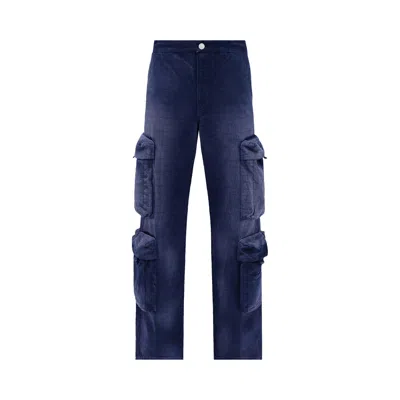 Pre-owned Amiri Jacquard Utility Pant 'blue' | Black | Men's Size 31