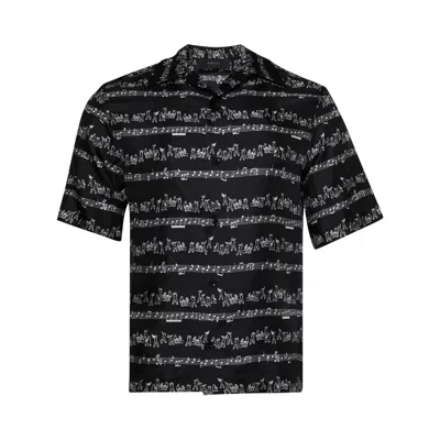 Pre-owned Amiri Jazz Band Bowling Shirt 'black' | Men's Size L