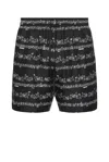 Amiri Graphic-print Shorts In Black