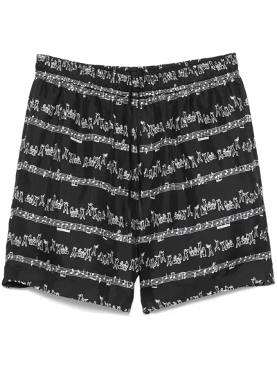 AMIRI GRAPHIC-PRINT SHORTS - MEN'S - SILK