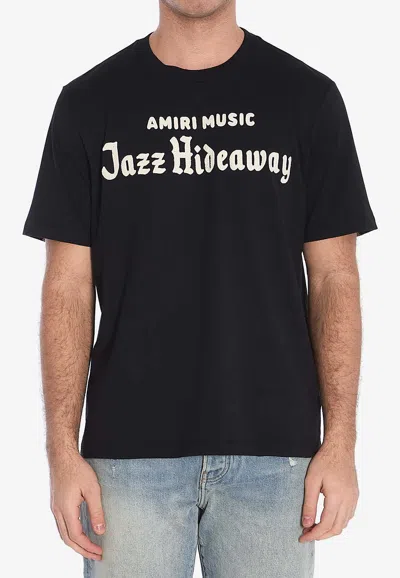 AMIRI JAZZ HIDE CREWNECK T-SHIRT