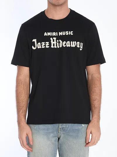 Amiri Jazz Hide Crewneck T-shirt In Black