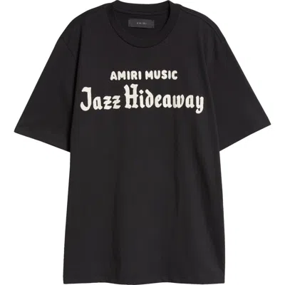 Amiri Jazz Hide Crewneck T-shirt In Black