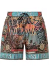 Amiri Jazz Hideaway Bermuda And Short Multicolor
