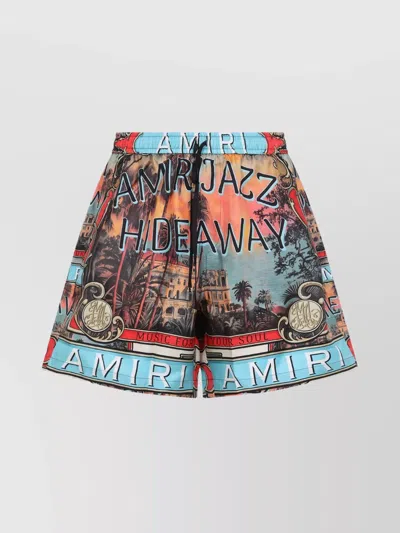 AMIRI JAZZ HIDEAWAY SILK SHORTS