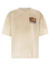 Amiri Cotton Jazz Hideaway Print T-shirt In Beige