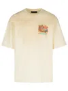 Amiri Cotton Jazz Hideaway Print T-shirt In Beige