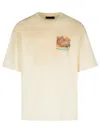 Amiri Cotton Jazz Hideaway Print T-shirt In Beige