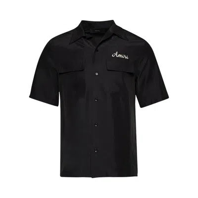 Pre-owned Amiri Jazz Wolf Camp Shirt 'black' | Men's Size L
