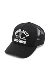 Amiri Logo-embroidered Cotton-canvas And Mesh Trucker Cap In Black