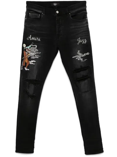 Amiri Jazz Wolf Jeans In Black