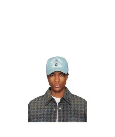 Amiri Jazz Wolf Trucker Hat In Green