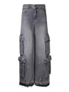 Amiri Jeans In Grey Cotton
