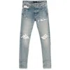 Amiri Crystal Starburst Mx1 Jean Surf Indigo