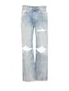 Amiri Straight Leg Mid-rise Distressed Trousers