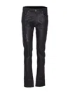 Amiri Skinny Model Waxed Jeans 5 Pockets Belt Loops