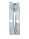 Amiri Straight Leg Mid-rise Distressed Trousers
