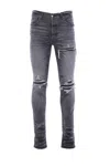 Amiri Stretch Denim Jeans Distressed Detailing