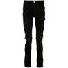 Amiri Slim Fit Distressed Trousers With Rivet Detailing