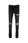 Amiri Stretch Denim Jeans Distressed Detailing