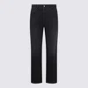 Amiri Straight Trousers With Five Pockets And Belt Loops In Blue