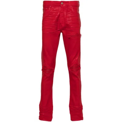 Amiri Jeans In Red