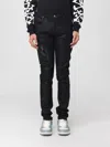 Amiri Skinny Model Waxed Jeans 5 Pockets Belt Loops In Black