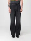 Amiri Straight Trousers With Five Pockets And Belt Loops In Black