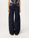 Amiri Jeans  Woman Color Blue In 蓝色