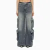 Amiri Straight-leg Cargo Jeans In Blue