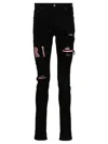 Amiri Skinny-jeans Mit Logo-applikation