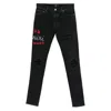 Amiri Belt Loop Jeans In Black