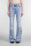 Amiri Ma Quad Embroidered Jeans In Blue