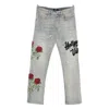 Amiri Belt Loop Jeans In Blue