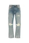 Amiri Distressed Five-pocket Denim Trousers In Blue