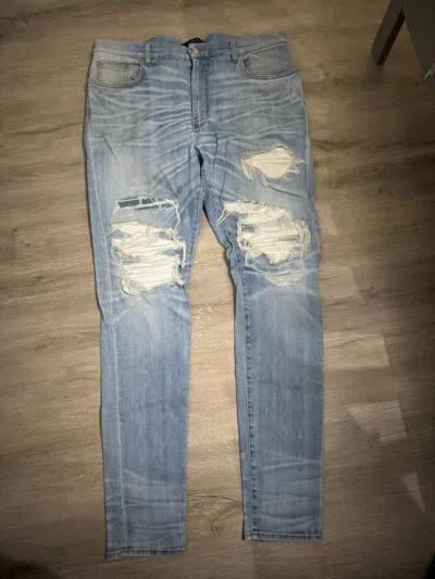Pre-owned Amiri Jeans In Blue